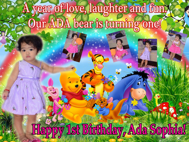 Ada (Jhe) 1st Birthday (Pooh and Friends)