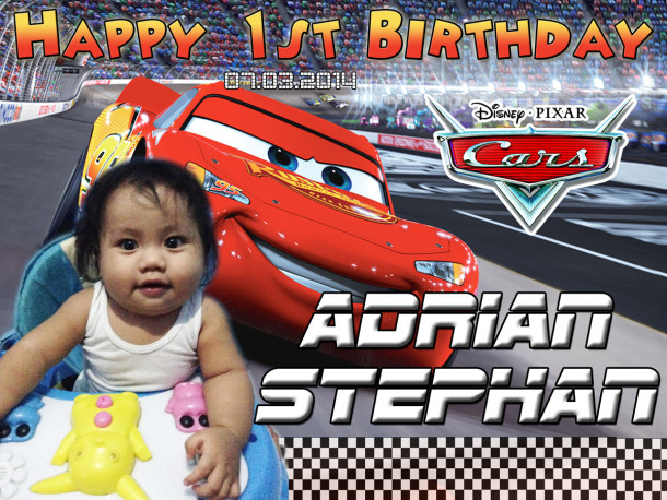 Adrian Tejeno's 1st Birthday (Disney Cars)