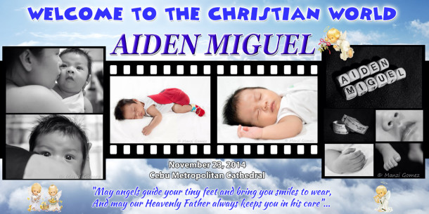 Aiden Miguel Christening