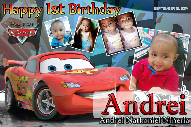 Andrei (Nineria) 1st Birthday (Disney Cars)