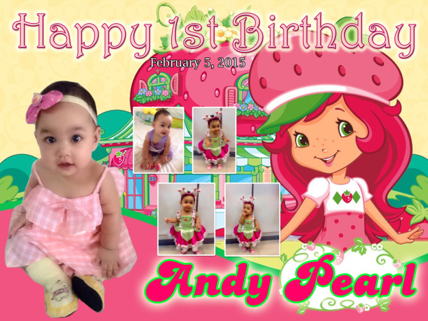 Andy Pearl 1st Birthady (Strawberry Shortcake)