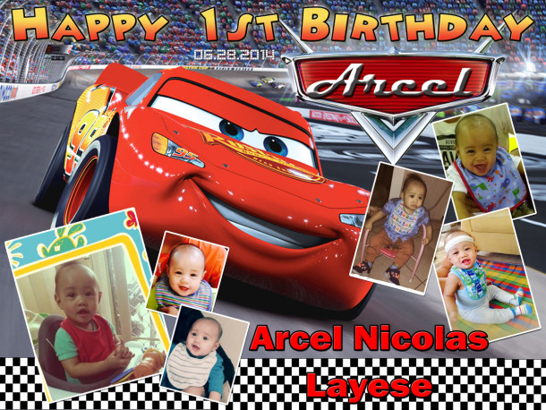 Arcel 1st Birthday (Cars)