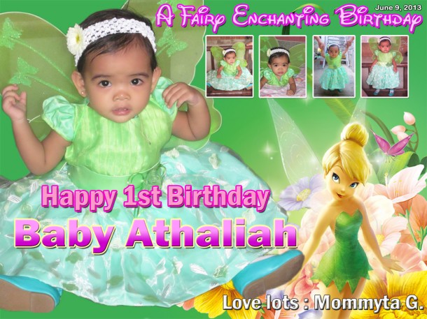 Athaliah's a fairy enchanting birthday (Tinkerbell)