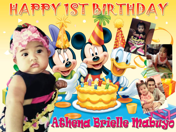 Athena 1st Birthday (Mickey and Friends)