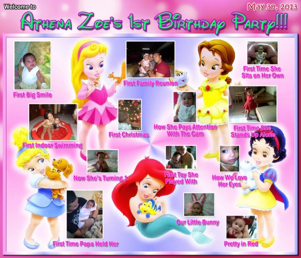 Athena Zoe's Milestones - Baby Princess