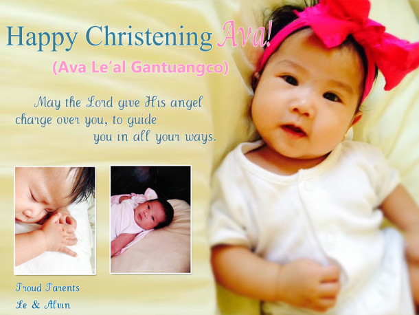 Ava's Christening