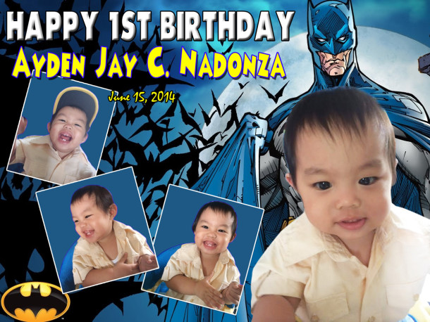 Ayden 1st Birthday (Batman)