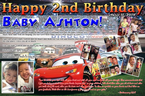 Baby Ashton's 2nd Birthday (Cars Theme)