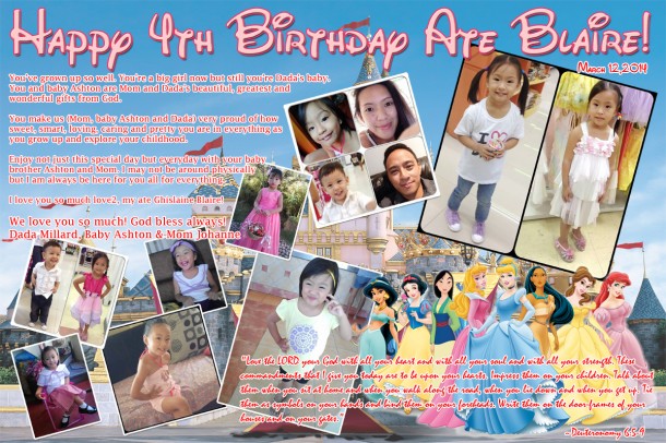 Blaire's 4th Birthday (Princess Theme)