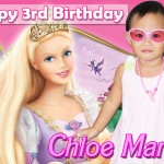 Chloe Maree’s 3rd Birthday (Barbie Theme Tarp)