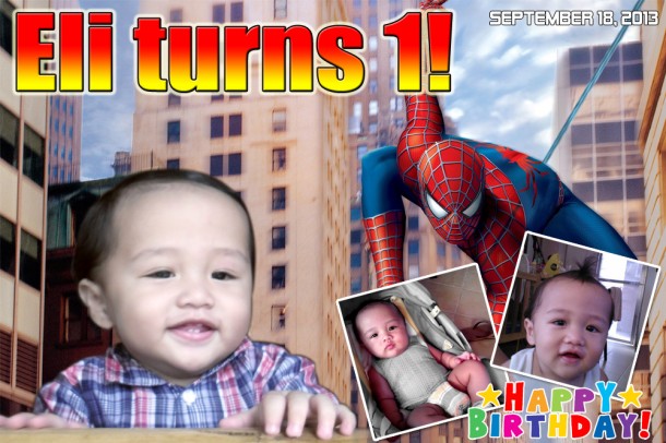 Eli's Spiderman Birthday Tarp