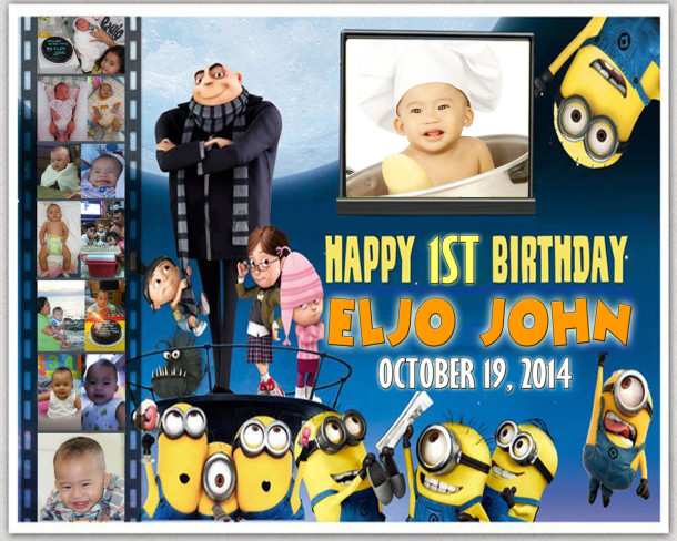 Eljo (Gonzales) 1st Birthday (Despicable Me)