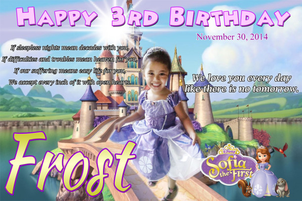 Frost Zeus 3rd Birthday (Sofia the First)