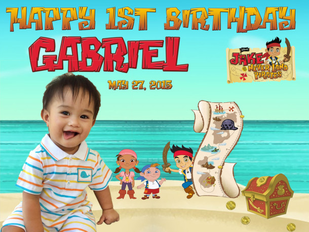 Gabriel 1st Birthday (Jake and The Neverland Pirate)