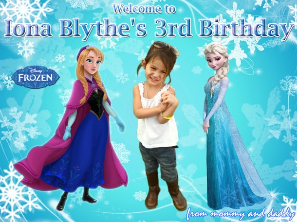 Iona Blythe's Frozen Theme 3rd Birthday