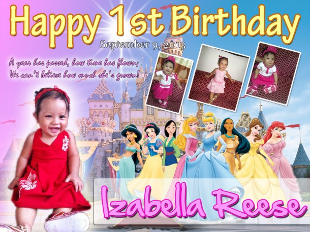 Isabella Reese's 1st Birthday (Disney Princess)