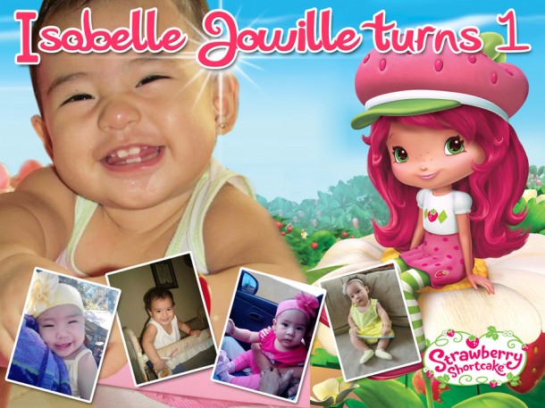 Isobelle Jowille's turns 1 (Strawberry Shortcake)