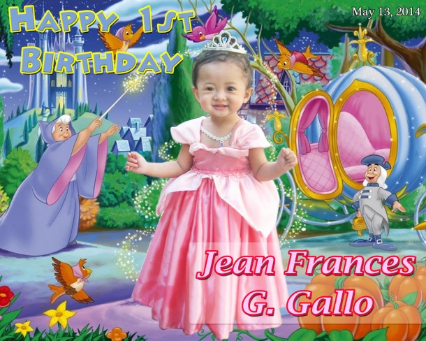 Jean Frances Gallo's 1st Birthday (Cinderella)