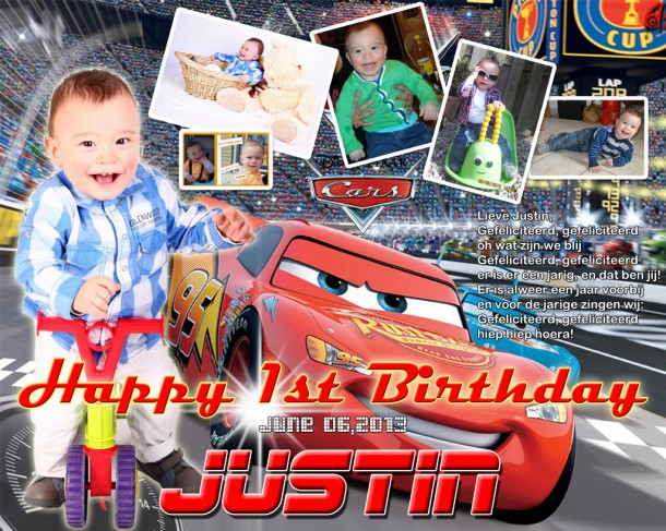 Justin's 1st Birthday (Cars Theme)