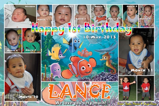 Lance's 1st Birthday (Finding Nemo Theme)