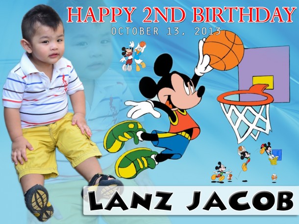 Lanz Jacob 2nd Birthday (Mickey Basketball Theme)