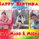 Mako, Reika and Michael’s Birthday (Stars)