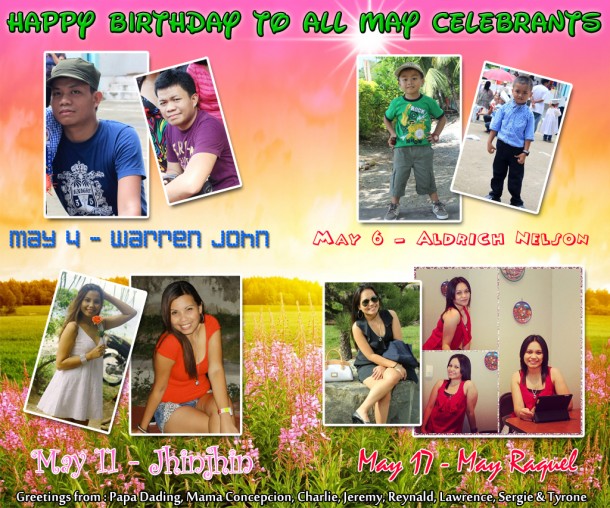 May 2013 Celebrants