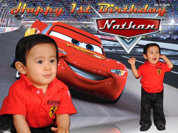 Nathan's 1st Birthday (Lightning McQueen Design)