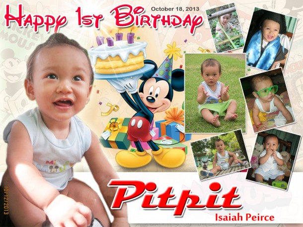 Pitpit's 1st Birthday (Mickey Mouse Theme)
