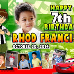 Rhod Francis at 7 (Cars and Ben10)