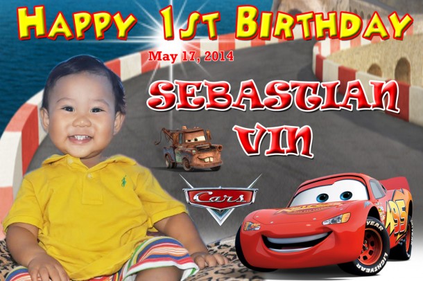 Sebastian Vin's 1st Birthday (Cars)