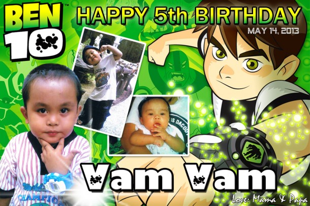 Vam's 5th Birthday - Ben 10