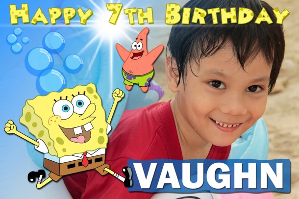 Vaughn's 7th Birthday - Spongebob