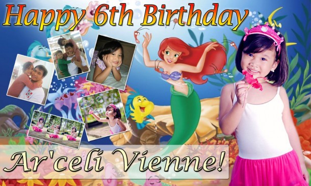 Vienne's Little Mermaid Tarpaulin Design