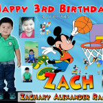 Zach’s 3rd Birthday (Mickey Mouse Basketball)