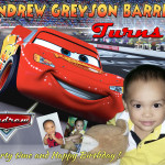 Zandrew Greyson Barriga turns 2 (Lightning McQueen Cars)