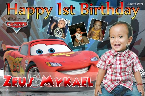 Zeus Mykael's 1st Birthday (Lightning Mcqueen)