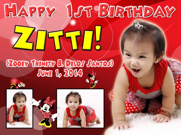 Zooey Trinity B. Delos Santos 1st Birthday (Minnie Mouse)