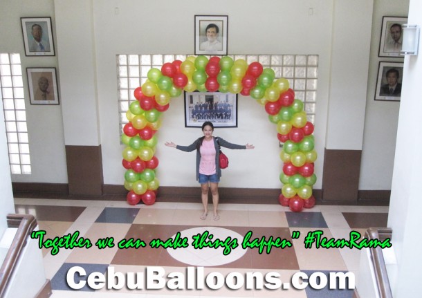 Balloon Arch at Cebu City Hall Mayor's Office