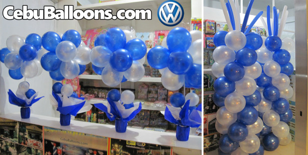 Balloon Centerpieces and Pillars for Volkswagen