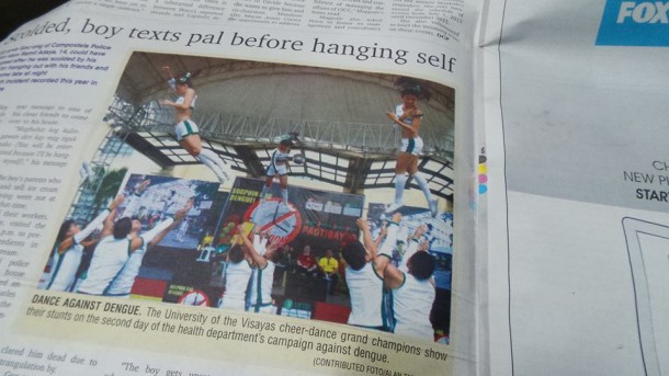 Balloon Columns at ASEAN Dengue Day in Sun Star Newspaper