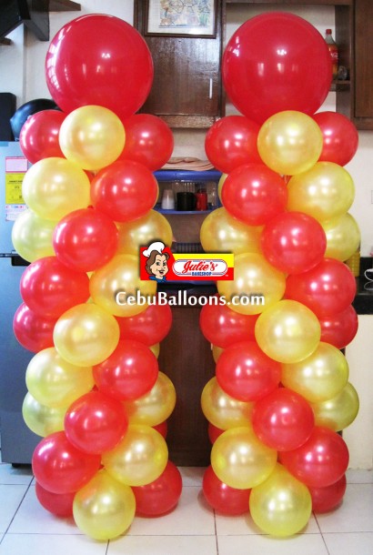 Balloon Columns for Julie's Bakeshop Opening