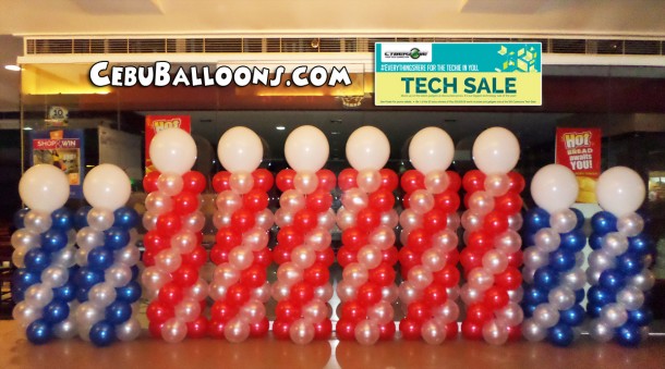 Balloon Columns for MSI-ECS Tech Sale at SM Cebu