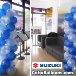 Balloon Columns for Suzuki Car Display