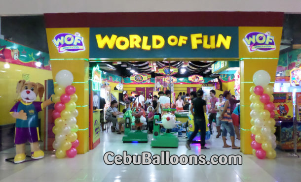 Balloon Pillars at World of Fun (Pacific Mall)