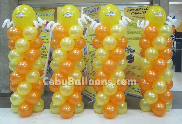 Balloon Pillars for Cebu Pacific's A330 Launching