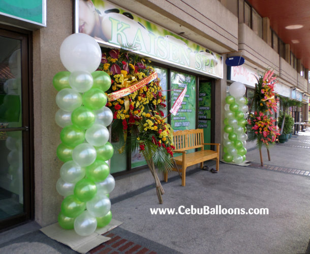 Balloon Pillars for Kaisen Spa (Century Plaza) Grand Opening