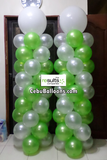 Balloon Pillars for The Results Companies