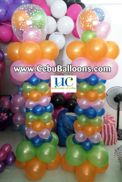 Balloon Pillars for UCLM's Event at J. Center Mall