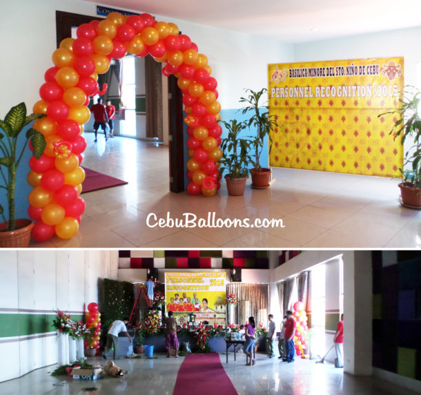 Balloons for Basilica Minore del Sto Nino de Cebu at Mariner's Court